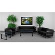 Flash Furniture Hercules Regal Series Reception Set in Black