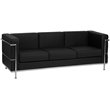 Flash Furniture Hercules Regal Series Reception Set in Black