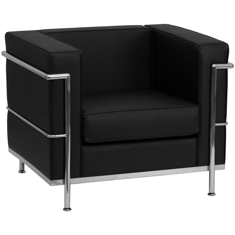 Flash Furniture Hercules Regal Series Reception Set in Black