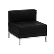 Flash Furniture Hercules Imagination 9 Piece Leather Sectional Set in Black