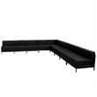 Flash Furniture Hercules Imagination 9 Piece Leather Sectional Set in Black