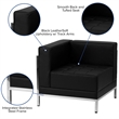 Flash Furniture Hercules Imagination 9 Piece Leather Sectional Set in Black
