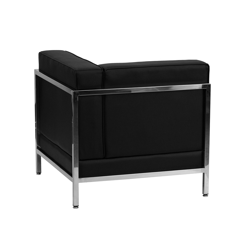 Flash Furniture Hercules Imagination 9 Piece Leather Sectional Set in Black
