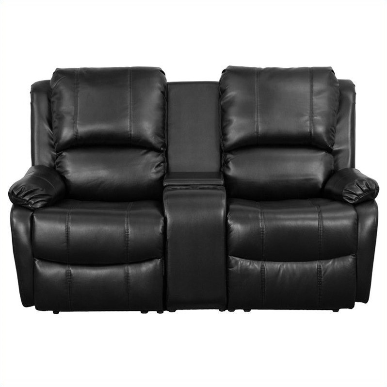 Flash Furniture 2 Seat Home Theater Recliner In Black Cymax Business   504597 2 L 