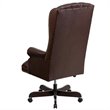 Flash Furniture Traditional Upholstered Executive Office Chair in Brown