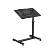 Flash Furniture Adjustable Mobile Laptop Cart in Black