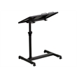 Flash Furniture Adjustable Mobile Laptop Cart in Black