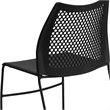 Flash Furniture Hercules Air Vent Sled Base Stacking Chair in Black