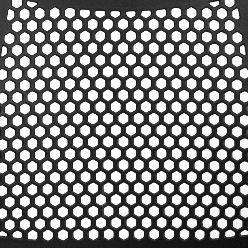 Flash Furniture Hercules Air Vent Sled Base Stacking Chair in Black