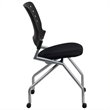 Flash Furniture Galaxy Mobile Plastic Nesting Folding Chair in Black