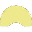 Flash Furniture Kidney-Shaped Thermal Fused Top Mobile Activity Table in Yellow