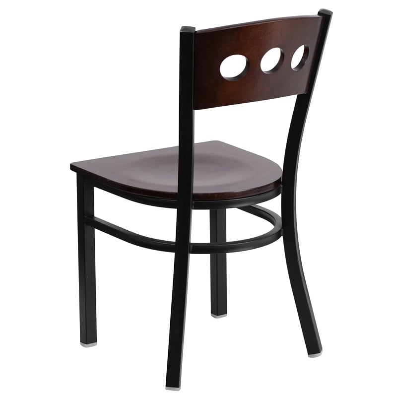 Flash Furniture Hercules Restaurant Dining Chair in Walnut