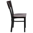 Flash Furniture Hercules Restaurant Dining Chair in Walnut