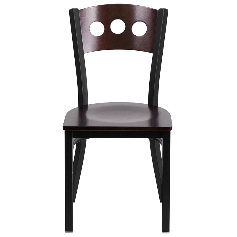 Flash Furniture Hercules Restaurant Dining Chair in Walnut