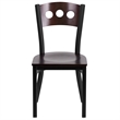 Flash Furniture Hercules Restaurant Dining Chair in Walnut