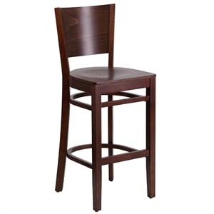 Flash Furniture Lacey 43.5&quot Restaurant Bar Stool in Walnut