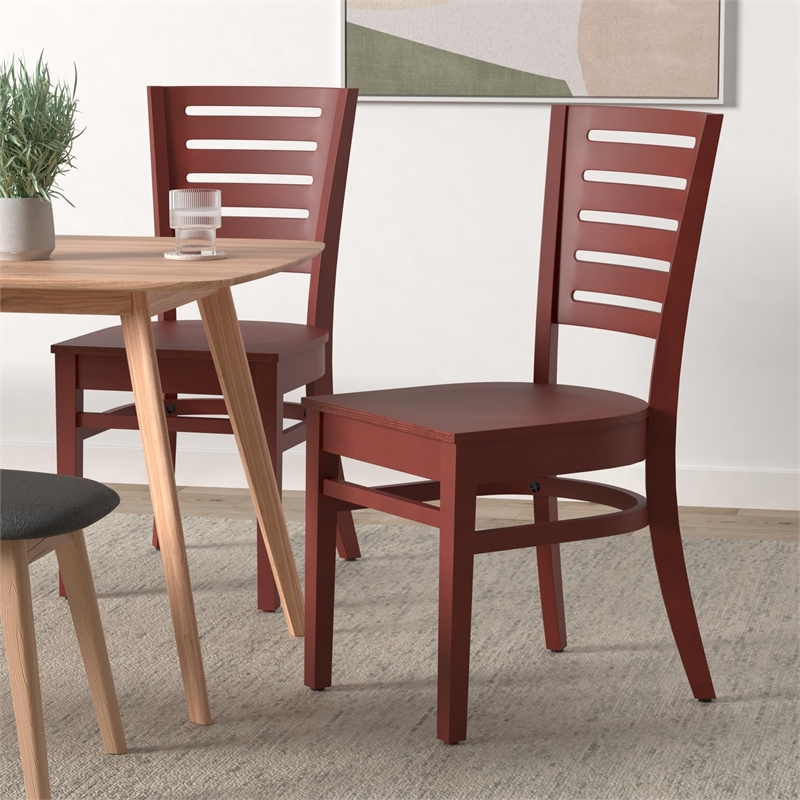 Flash Furniture Darby Restaurant Dining Chair in Mahogany