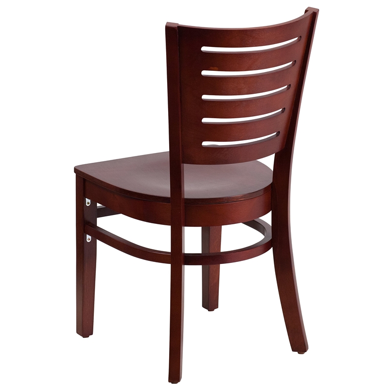 Flash Furniture Darby Restaurant Dining Chair in Mahogany