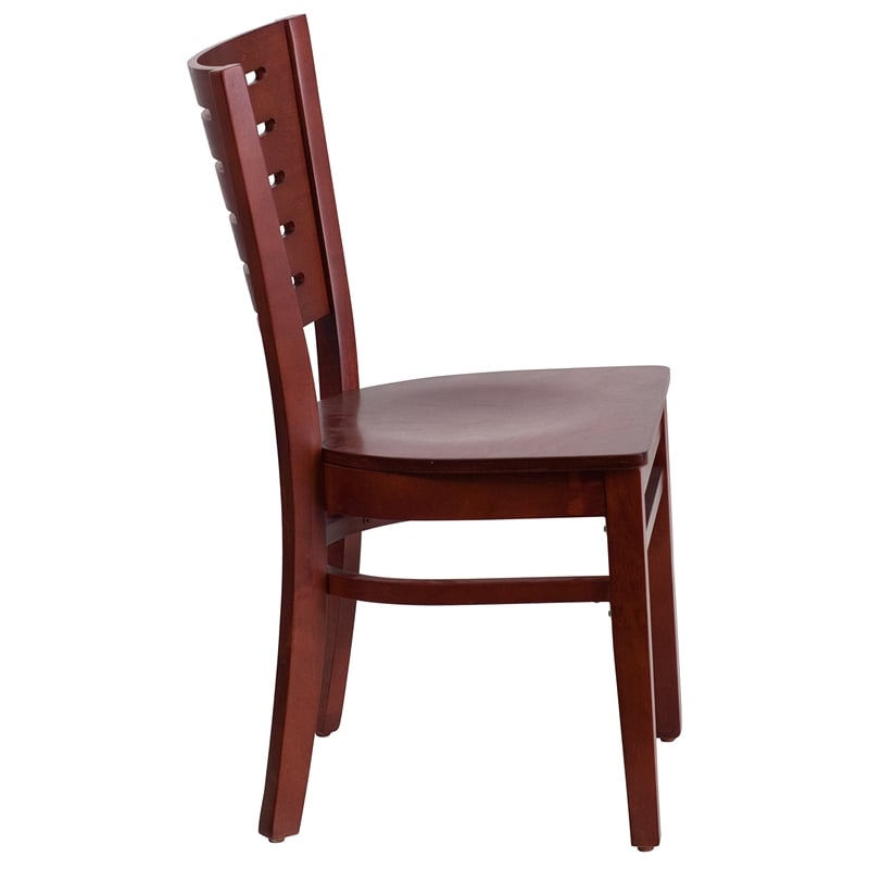 Flash Furniture Darby Restaurant Dining Chair in Mahogany
