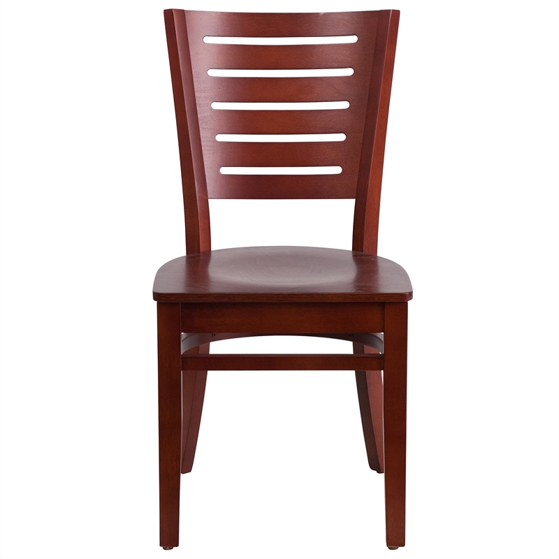 Flash Furniture Darby Restaurant Dining Chair in Mahogany
