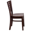 Flash Furniture Darby Restaurant Dining Chair in Walnut
