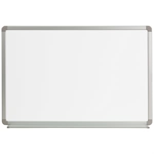 Flash Furniture 2' x 3' Aluminum Magnetic Marker Board in White