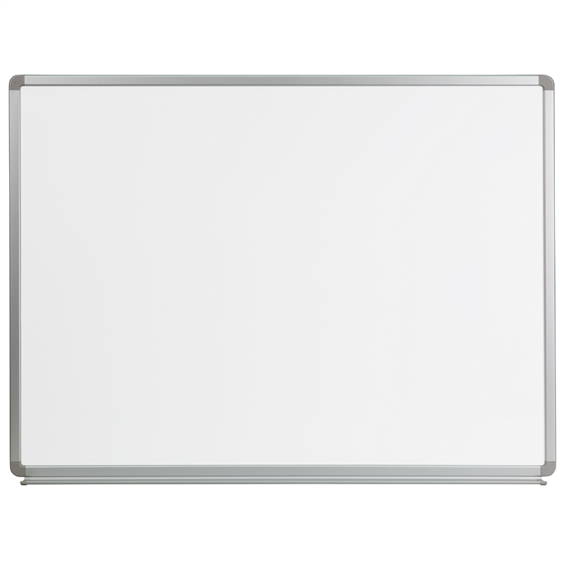 Flash Furniture 3' x 4' Aluminum Magnetic Marker Board in White