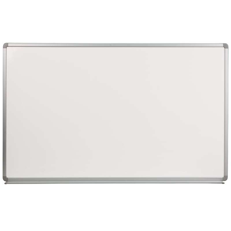 Flash Furniture 3' x 5' Aluminum Porcelain Magnetic Marker Board in White