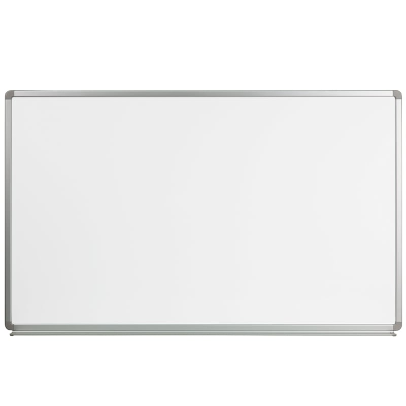 Flash Furniture 3' x 5' Galvanized Aluminum Steel Magnetic Marker Board in White