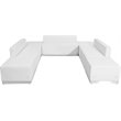 Flash Furniture Hercules Alon 7 Piece Reception Seating in White