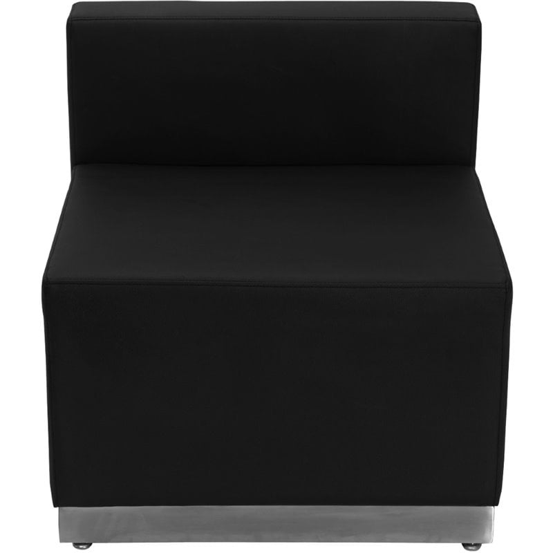 Flash Furniture Hercules Alon 3 Piece Reception Seating in Black