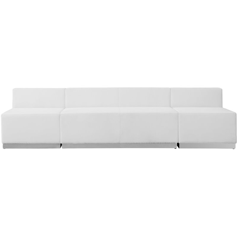 Flash Furniture Hercules Alon 3 Piece Reception Seating in White