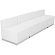 Flash Furniture Hercules Alon 3 Piece Reception Seating in White