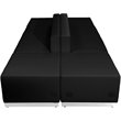 Flash Furniture Hercules Alon 6 Piece Reception Seating in Black