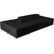 Flash Furniture Hercules Alon 6 Piece Reception Seating in Black