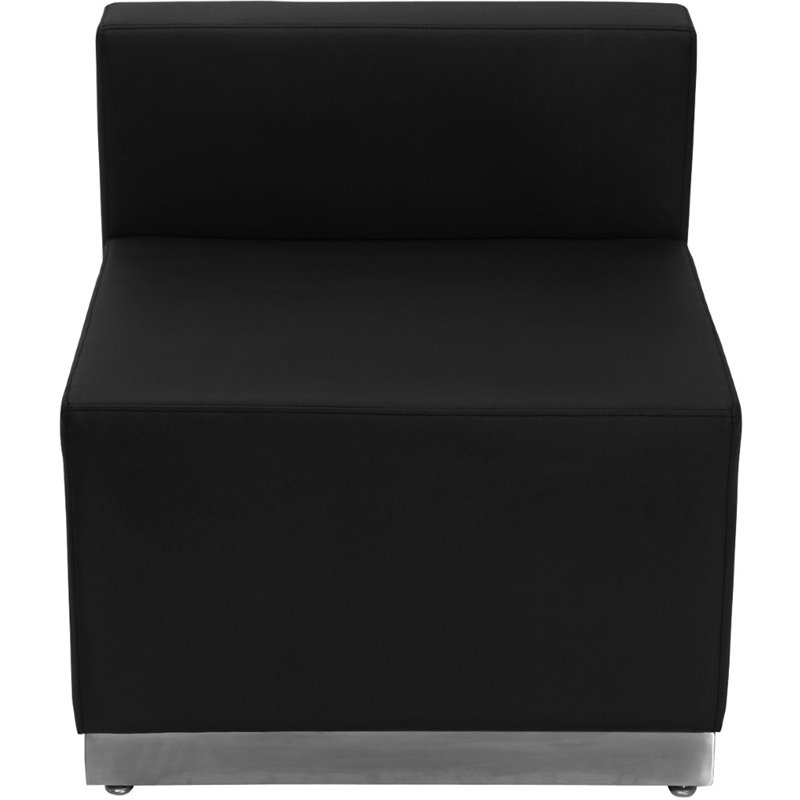 Flash Furniture Hercules Alon 8 Piece Reception Seating in Black