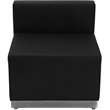 Flash Furniture Hercules Alon 8 Piece Reception Seating in Black