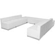 Flash Furniture Hercules Alon 8 Piece Reception Seating in White
