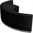 Flash Furniture Hercules Alon 3 Piece Reception Seating in Black