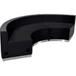 Flash Furniture Hercules Alon 3 Piece Reception Seating in Black