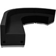 Flash Furniture Hercules Alon 4 Piece Reception Seating in Black
