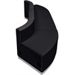 Flash Furniture Hercules Alon 3 Piece Reception Seating in Black