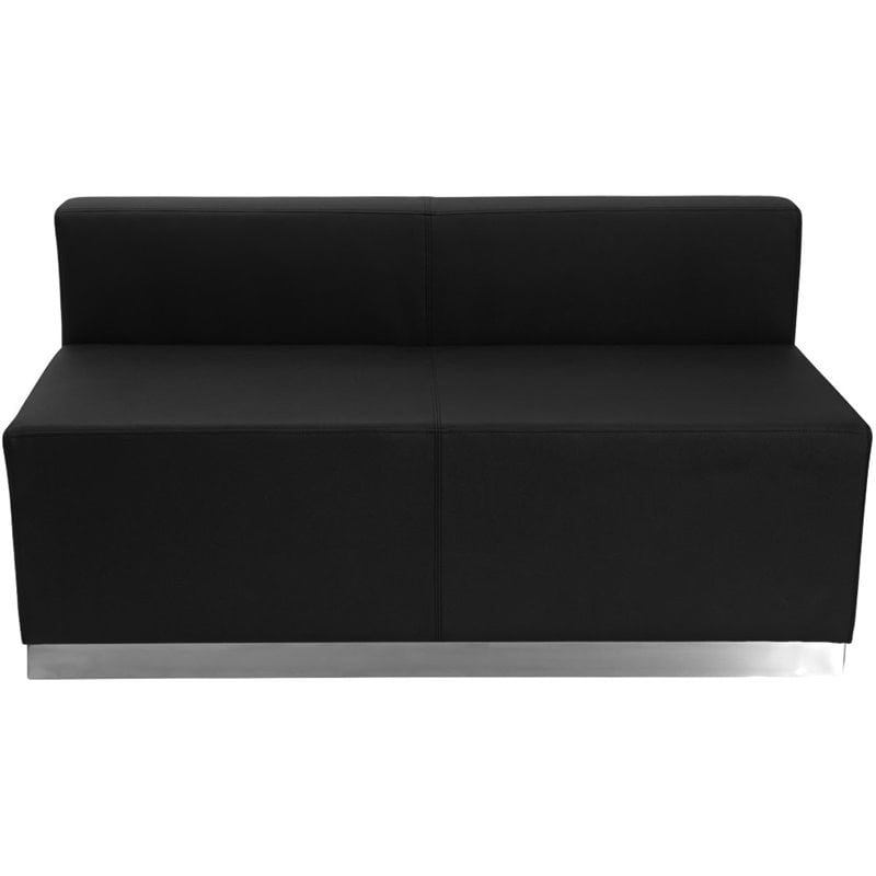 Flash Furniture Hercules Alon 3 Piece Reception Seating in Black
