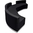 Flash Furniture Hercules Alon 5 Piece Reception Seating in Black
