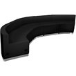 Flash Furniture Hercules Alon 5 Piece Reception Seating in Black