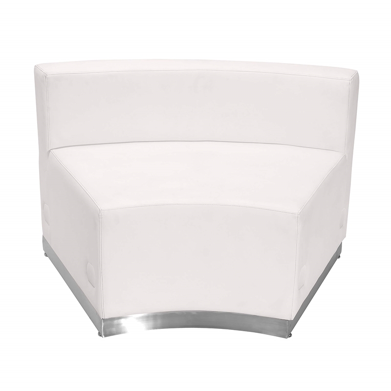Flash Furniture Hercules Alon 4 Piece Reception Seating in White
