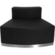 Flash Furniture Hercules Alon 3 Piece Reception Seating in Black