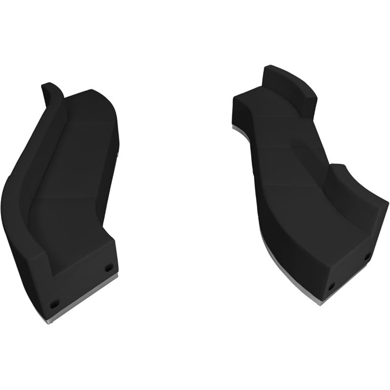 Flash Furniture Hercules Alon 7 Piece Reception Seating in Black