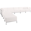 Flash Furniture Hercules Imagination 9-Piece Reception Configuration in Black