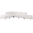 Flash Furniture Hercules Imagination 6-Piece Reception Configuration in Black